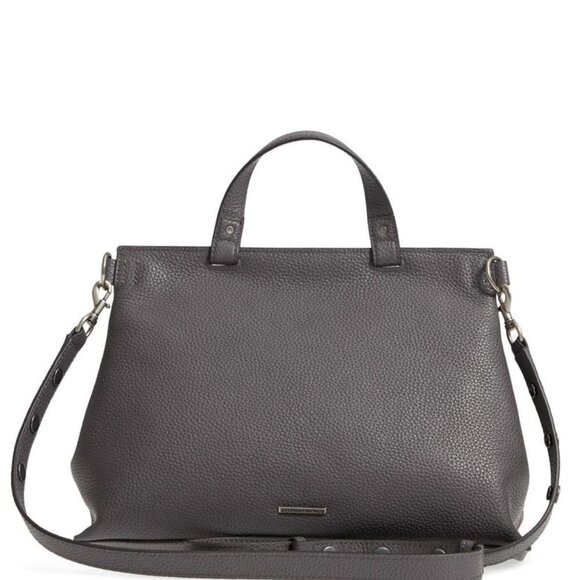 Rebecca Minkoff Medium Keith Suede & Leather Satchel - Picture 4 of 9